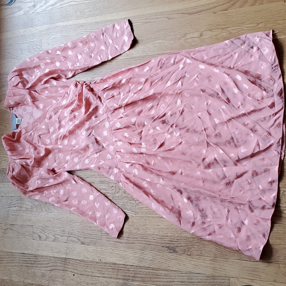 Vintage Diane Gilman peach silk dress